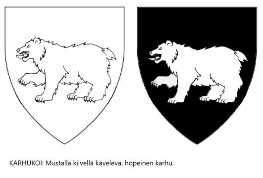 Karhukoin suvun vaakuna